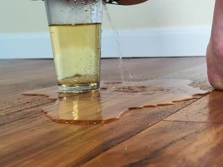 Thumbnail of MILF Takes Hot Piss in Glass and on Floor