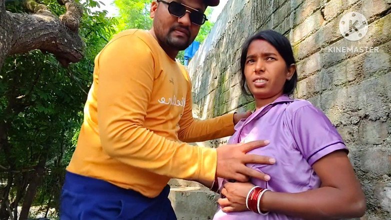 Premi pooja: Unknown Man, and Hot Bhabhi Outdoor, Outside Have Fun