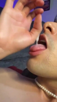 Horny Masturbation and Swallow Cum