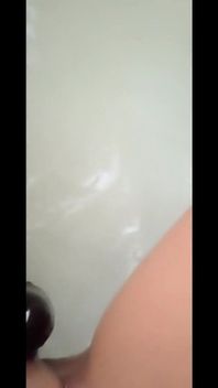 I Play with a Nice Black Dildo, I Rub It Well on My Clit and Then I Put It Inside My Pussy