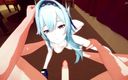 Hentai Smash: Eula ger dig en POV avsugning och sväljer sedan sperma -...