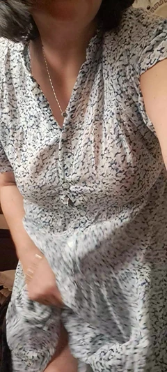 Showing Stepmom's Fat, Hairy Pussy Under Her Dress