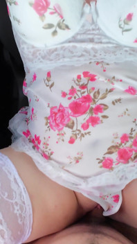 Enjoying a Sunny Evening with Passionate Car Sex by the Roadside