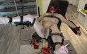 Masters BDSM and Sexslaves: Slave Used on Gynecological Chair Defenseless and Gagged