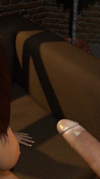 Heet brunette meisje werd verrast in een porno-auditie