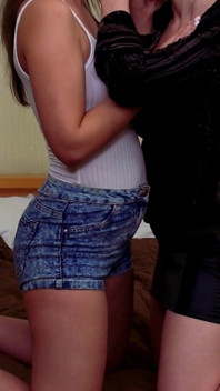 Amateur Lesbian Girl Licking the Body of a Hot Sexy Woman