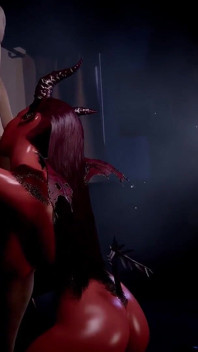 A Stormy Night Hunted by a Hot Demon Girl