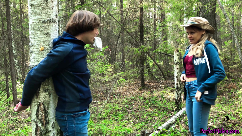 PerfectHelen: Stranger arouses, sucks and hard fuckes in the forest of...