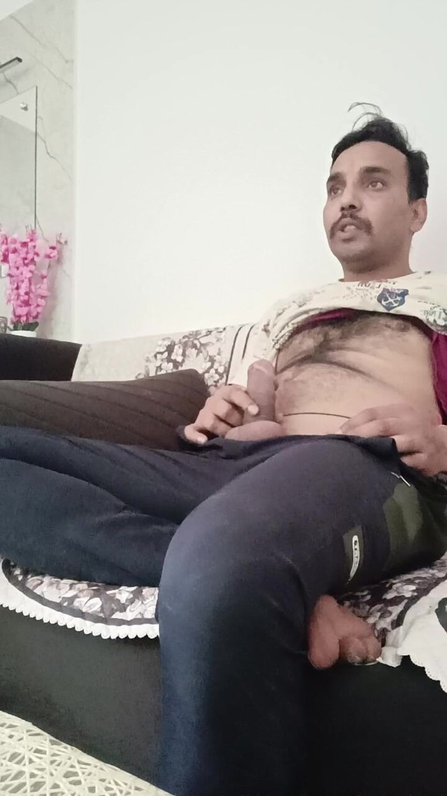 Masturbating on My Couch Watching TV (Indian Desi Man)