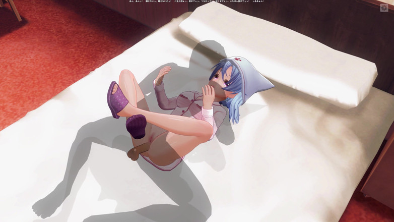 H3DC: 3D HENTAI Meia-irmã de pijama recebe gozada interna na buceta