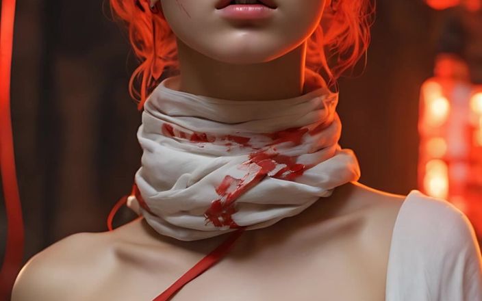 AI Girls: Le nu artistique d’une belle jeune femme enveloppée de bandages...