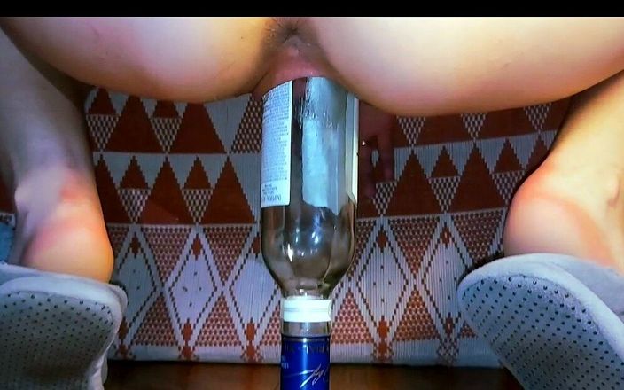 MaksDana33: 18 Year Old Wife Loves Jumping on the Biggest Bottle
