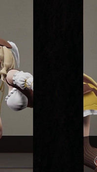 Animazione Hentai 3D con sexy Tomoe mami - scopata in bocca al gloryhole, leccata di cazzo con lingua punto di vista e sborrata sega