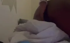 Sexy& Slim Ebony (yoni Pink) with Perfect Ass, Rubbing Nipples While Humping Pillows for Amazing Orgasm!