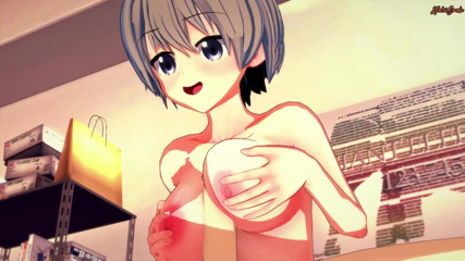 Hentai Smash: Uzaki-chan se la follan a lo perrito en su habitación -...
