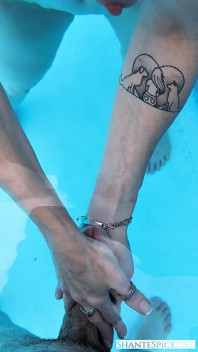 Pool Sex: Silicone Lube and Creamy Finish