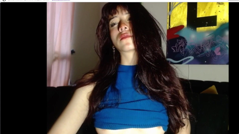 Colombianas amateur: Pertunjukan webcam spesial masturbasi cewek mungil bugil