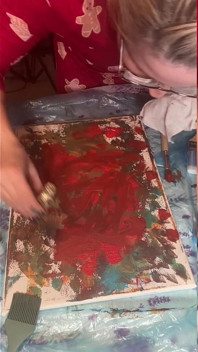 In Big Eyeglasses Asmr Acrylic Art Bloom in the Mist Part 2