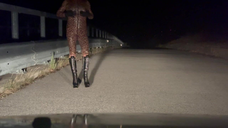 PervyLara: Leopard Catsuit