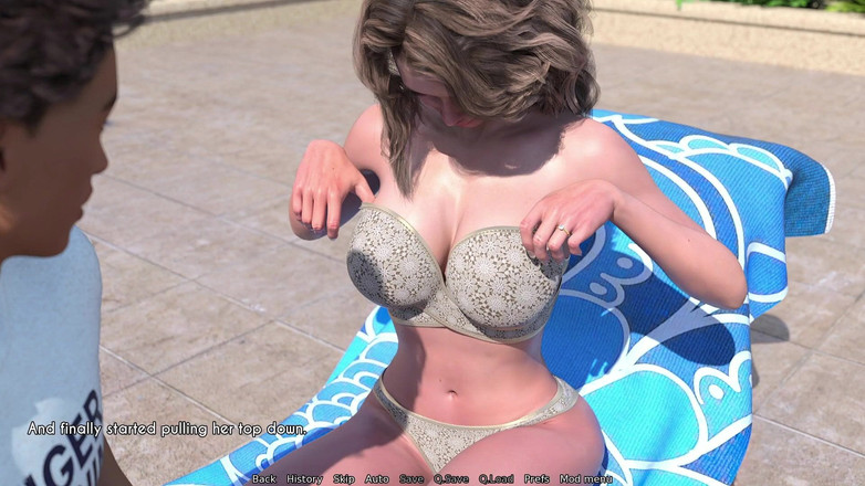 Porngame201: Manželka a nevlastní matka - Awam Main Edition # 4 Sekání trávníku