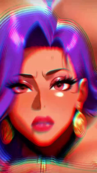 Grueso culo morado de milf bimbo mamada y titfuck club (100% generado ia)