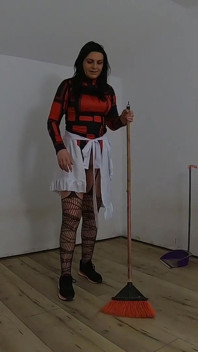 Nymphomaniac Maid Cleans an Abandoned House Ep 257