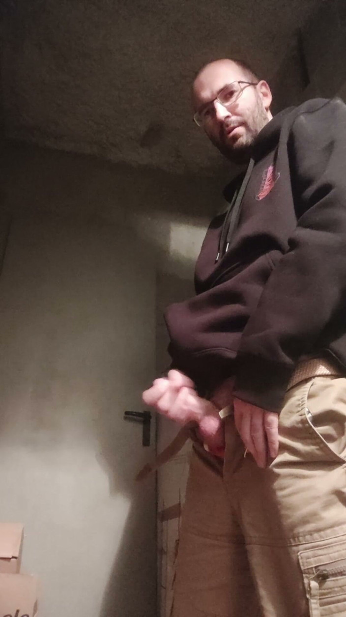 Sylvanus44: Jerking off in the Building's Cellar