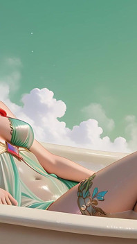 ラストレンダー 若いエルフ女性スライドショー - 神話的シュールなファンタジーアート