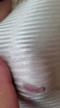 POV Precum Under My Nylon Nude Stripes Knickers, Vintage Panties