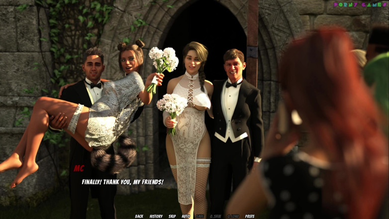 Porny Games: Le mariage adoré de Simbaclaw - une femme mariée se fait...