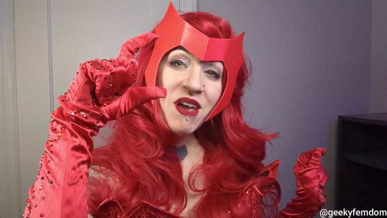Geeky Femdom: Wandavision - Elle se fait prendre par la sorcière Scarlet