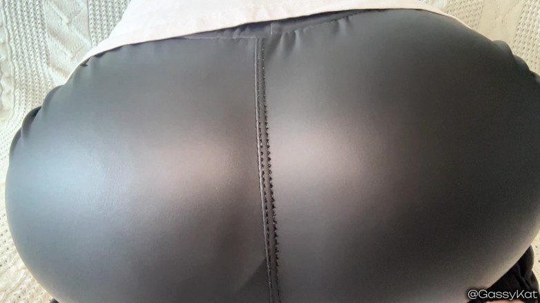 GassyKat: Leather Face Farts POV: Ass in Your Face
