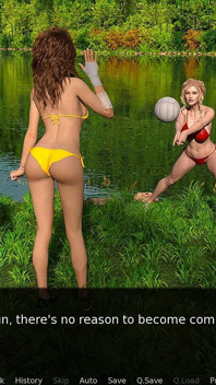Enfermera de vuelta al placer: chicas sexy en bikini están jugando voleibol ep 48