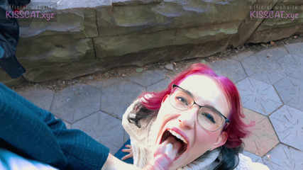 KissCat: KissCat love breakfast with sausage - he pickup Russian student for...