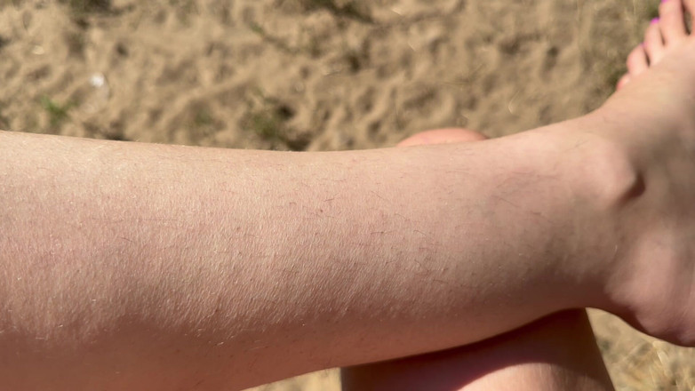 Cuteblonde666: Detailní trimming mého keře a vlasů na nohách