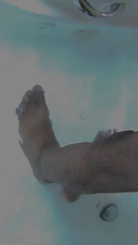 Enorma butt plug tvättar mitt gapande rövhål i jacuzzin | 2of2
