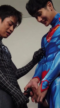 スパイダーマン×スーパーマンコスプレ