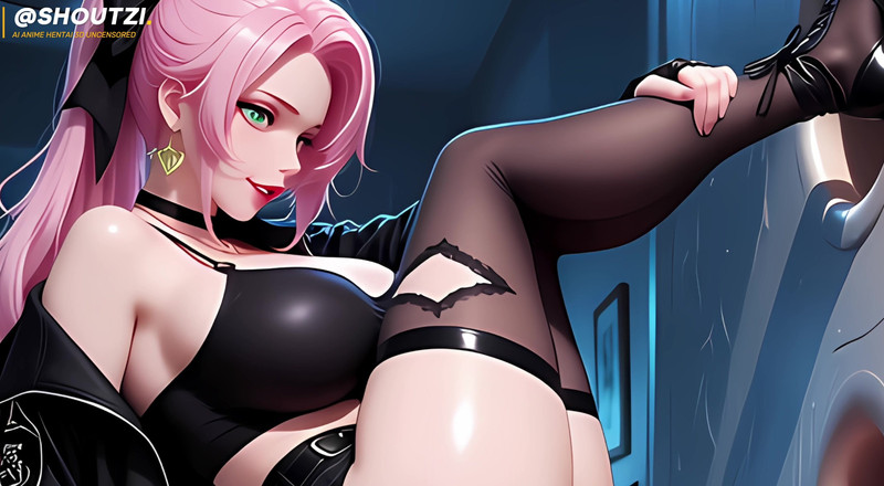 Shoutzi Anime Hentai3D Uncensored: Anime Hentai Unzensiert, Pinkhaarige Frau Lutscht Dir Einen Schwanz an...