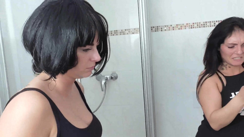 Femdom Austria: Old slave used by two mistresses