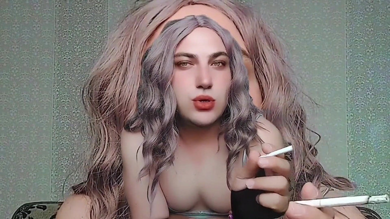 Kitty_Cross: 사랑스러운 트랜스 미녀 리본으로 머리를 묶어