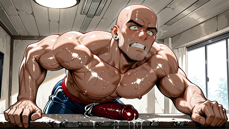 Erotic Man: Aiアニメスタイルの巨根男