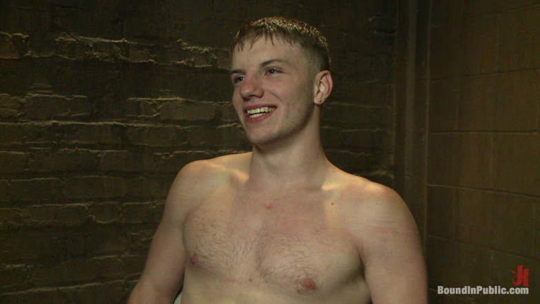 Bound in public: Wax and Gang Bang a Muscled Stud with a Fat...