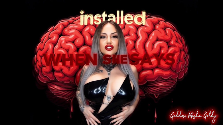 Goddess Misha Goldy: Tu cerebro de matón tiene dueño.