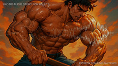 Erotic Man: Audio erotis kuli bangunan: fantasi nyepong kontol cowok gay - pov