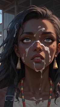 A Mesmerizing Black Goddess with Pleasure Button Hair Accessories Sizzles in a Dark-hued XXX Flick on a Sun-drenched