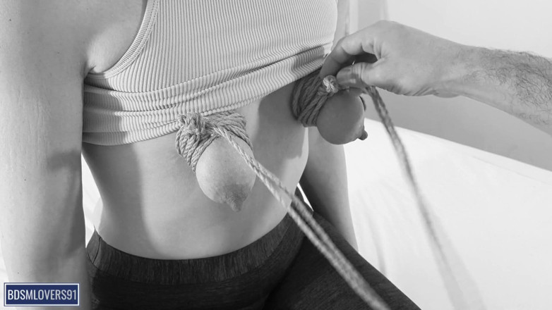 Bdsmlovers91: Small Tits Shibari Predicament Bondage