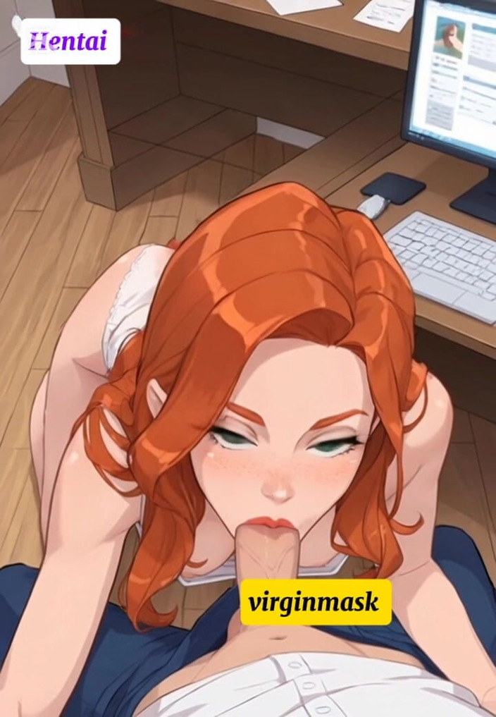 Virgin masks: Šéf Lady je tabued kancelář velký penis podvádění!