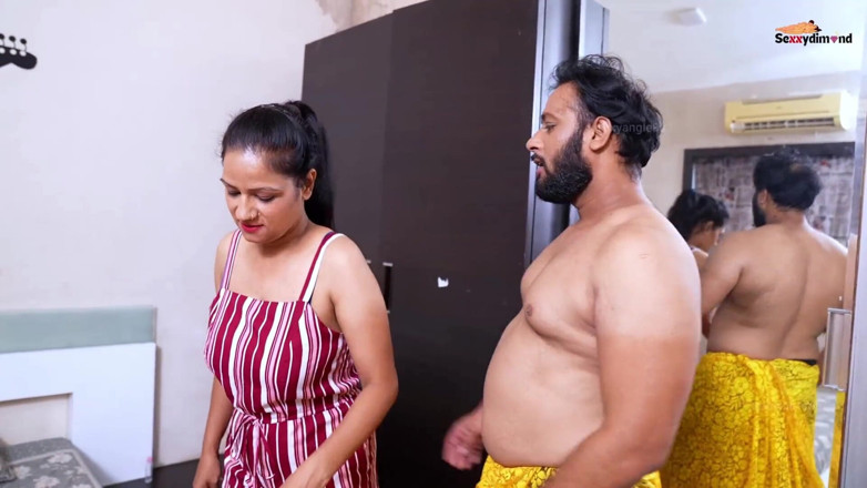 Kilash: Desi Indian Stepsister Pink Pussy Yellow Saree Stepson Falls in...