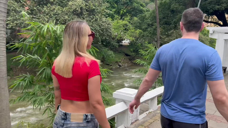 Andres Acosta: Big Natural Boobs Blonde MILF Takes a Bareback Creampie in...