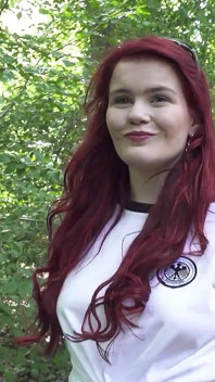 German Scout - peminat bola sepak berambut merah Mia May mengambil untuk kongkek dubur